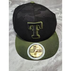 Texas Rangers New Era Kids‎ Camo 59FIFTY Fitted Hat 6 5/8